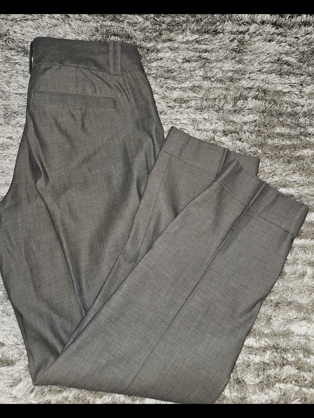 Banana Republic Women's Gray Straight-Leg Dress Pants 4